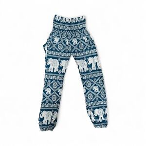 Bangkokpants Harem Balloon Pants Women’s Medium Smocked Tribal Jogger Festival